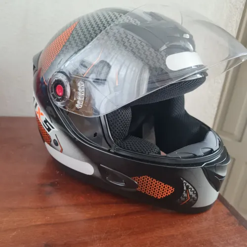 Capacete Fechado Mixs MX5 Blaze Brilhante Tam. 58 Laranja
