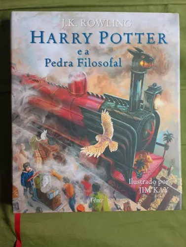 Livro Harry Potter e a Pedra Filosofal Ilustrado + Livro Harry Potter e o Cálice de Fogo