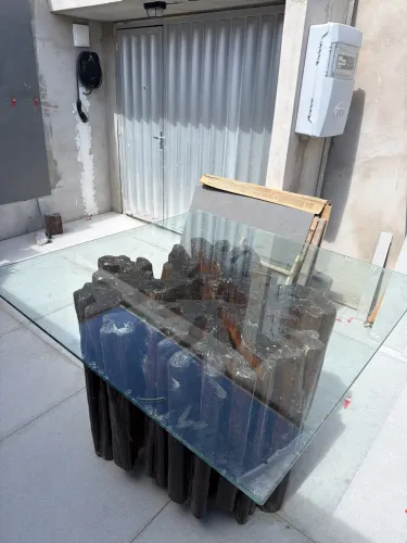 Vidro de mesa