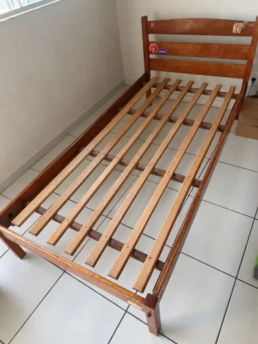 Cama Solteirão Madeira Cerejeira