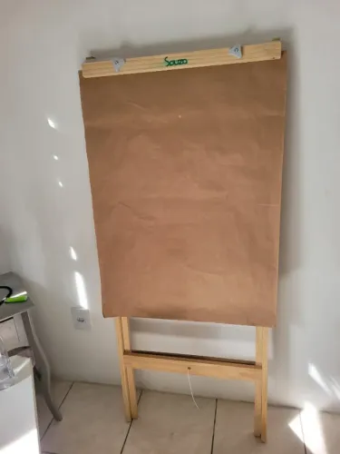 Bloco Flip Chart 88x64 44 Folhas + Cavalete 150cm Pinus 