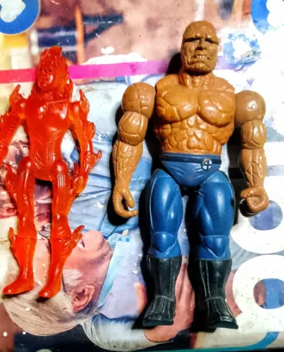 Coisa e Tocha Humana Toy Biz Ano 2005