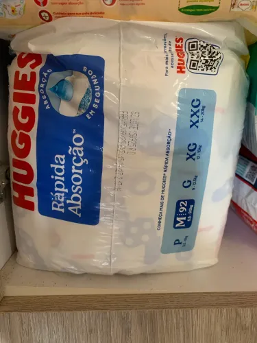 Fralda Huggies - Rápida Absorção (92 unid.)