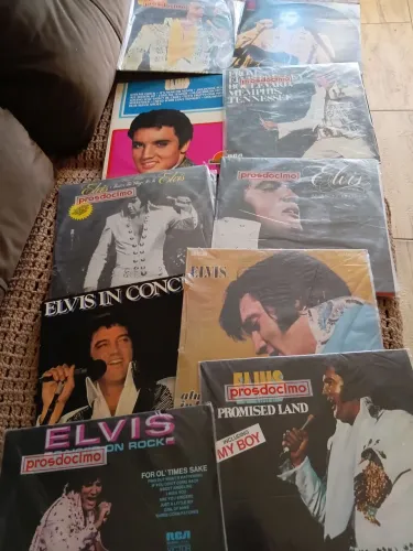 Coleção de discos de vinil Elvis Presley 