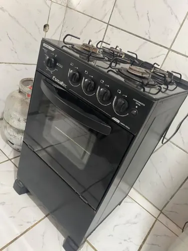 Fogão Esmaltec tampo de vidro 