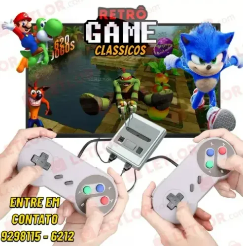 Video Game Retro 620 jogos - Entregamos 9h ás 23h