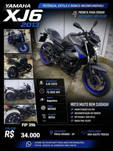 Xj6 5 K abaixo da FiP