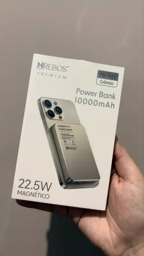 Power Bank 10000mAh Magnético NOVO