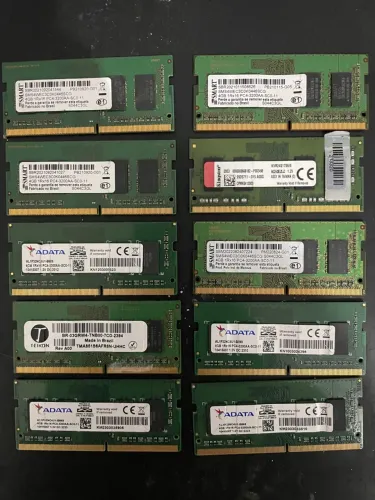 10 memórias DDR4 4GB
