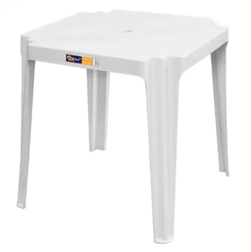 Mesa de Plástico SolPlast - Branco