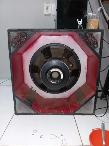 Caixa canhão +alto-falantes de 18" 1100rms jbl
