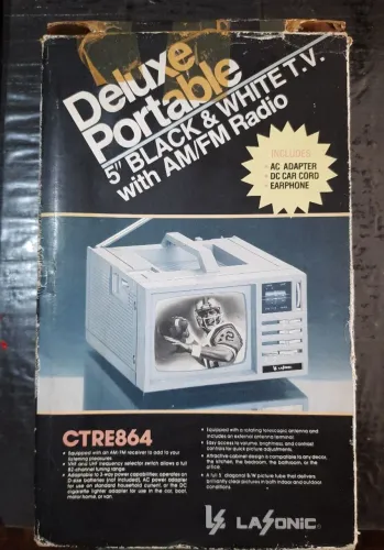 Tv Rádio Portátil 5 Polegadas Lasonic Deluxe com todos acessórios.