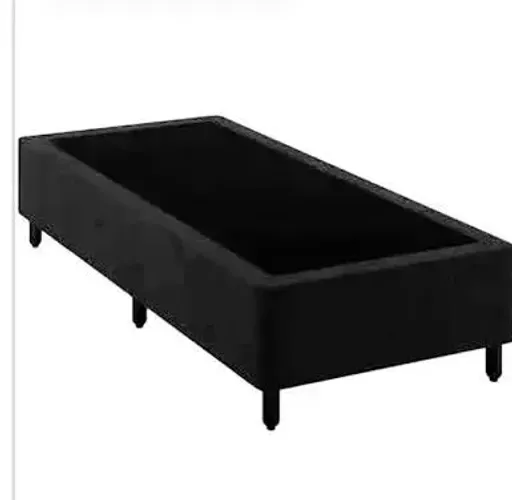 Cama box solteiro na cor preta