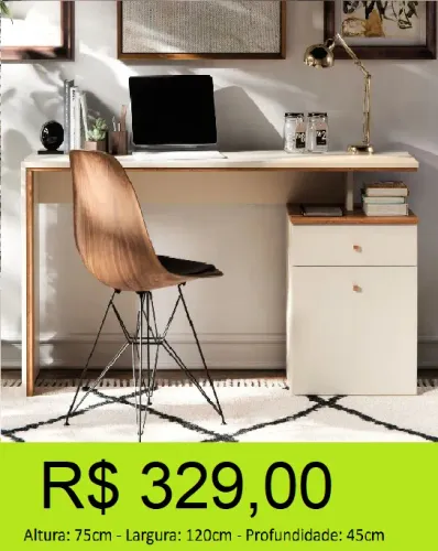 Escrivaninha 1,20 - a pronta entrega