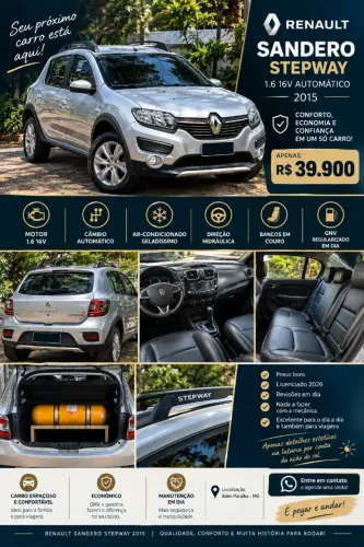 Renault Sandero Step. Easy R H-power 1.6 8V 2015