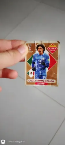 Figurinha Legend Lendaria Bronze Guillermo Ochoa copa de 2022 original Panini