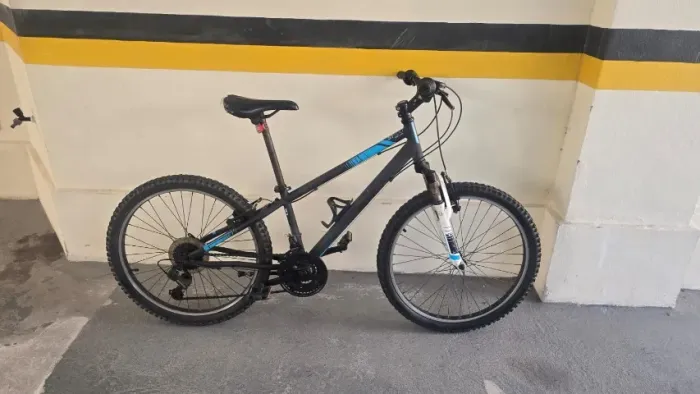 Bicicleta Infantil MTB Explore 500 Aro 24 Rockrider Preta