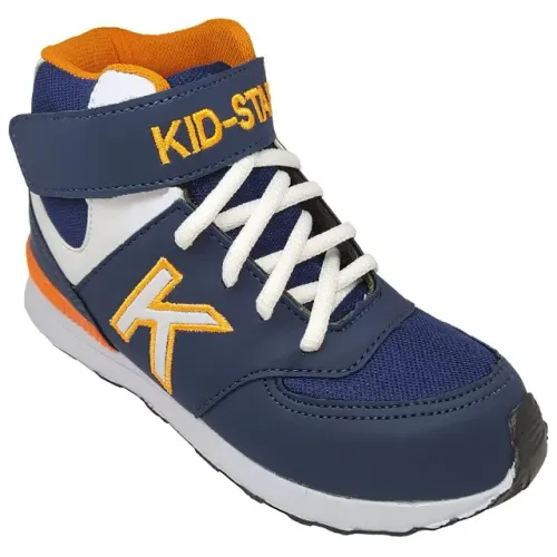 Tênis Infantil Masculino Cano Alto KidStar Botinha Marinho K3ML