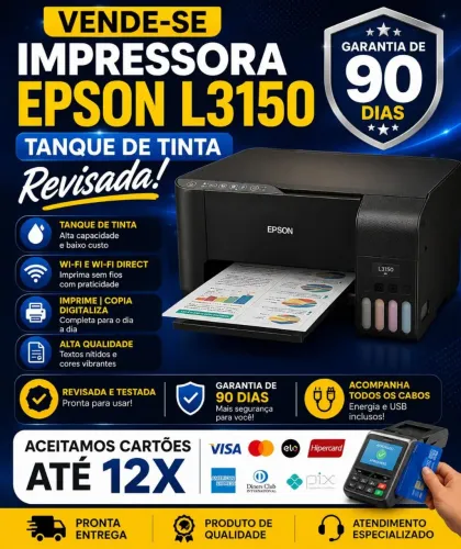 Vendo impressora epson L3150 toda revisada
