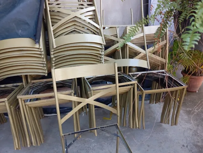 Cadeiras de ferro para eventos
