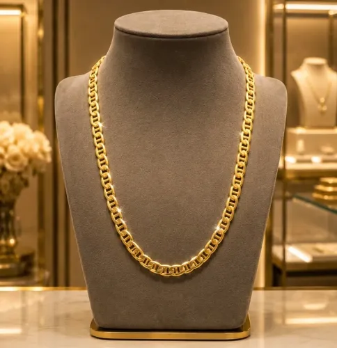 Corrente Mariner Italy em Ouro 18k 750