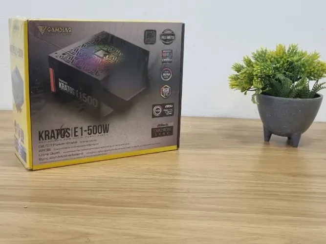 Fonte Kratos | E1-500W | Gamdias | RGB | 500W