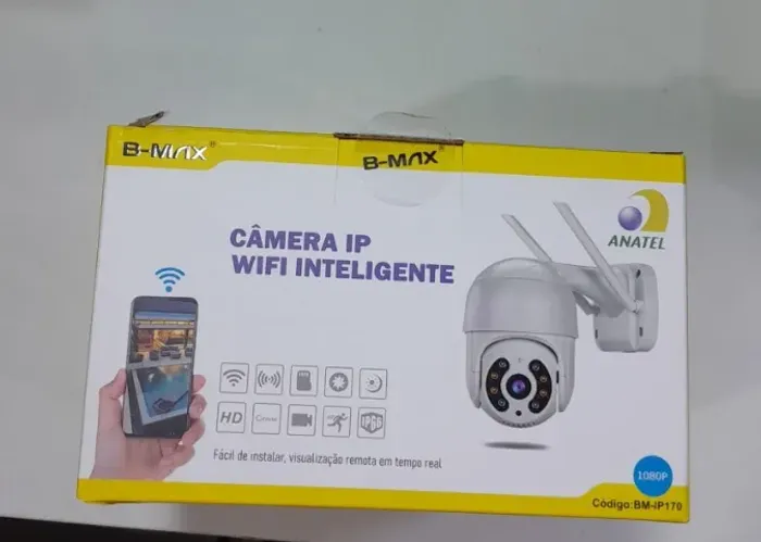 Câmera ip wifi inteligente fácil de instalar e visualização remota em tempo real