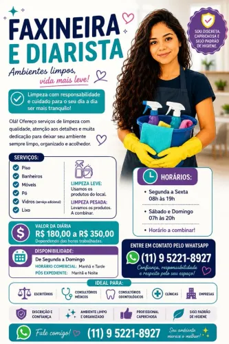Faxineira e Diarista (Babá)