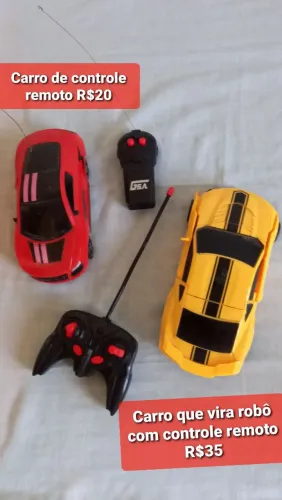 Carro que vira robô com controle remoto 