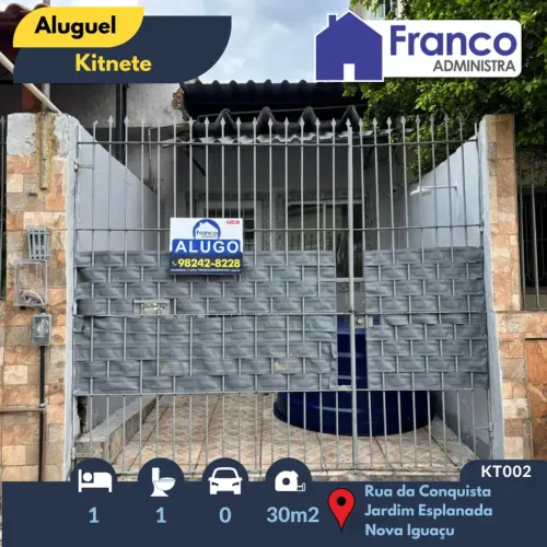 Kitnet 1 quarto em Jardim Esplanada - Nova Iguaçu - RJ