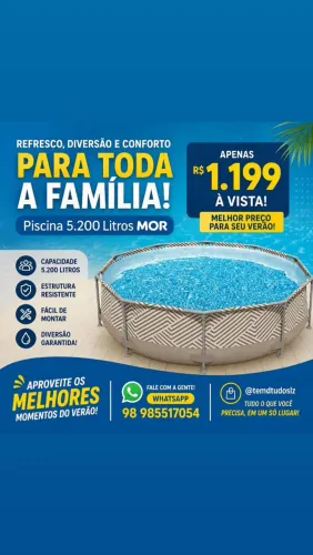 Piscina estruturada 5 mil litros Mor