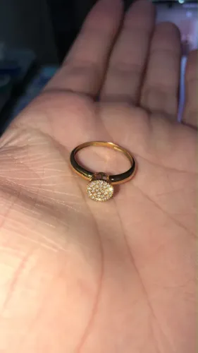 Anel banho de ouro