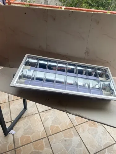 6 luminárias A-3 de embutir 2x16/18/20w R$50,00 reais cada uma .