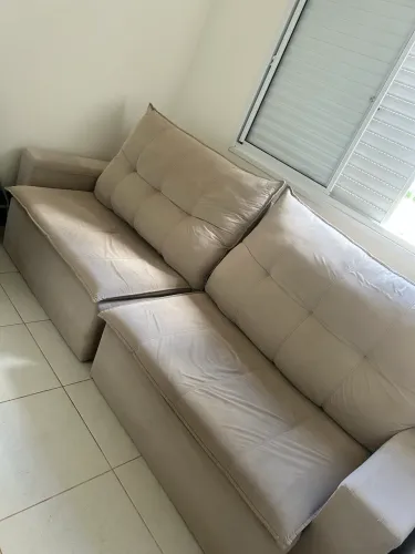 Sofá retrátil e reclinável 4 lugares 