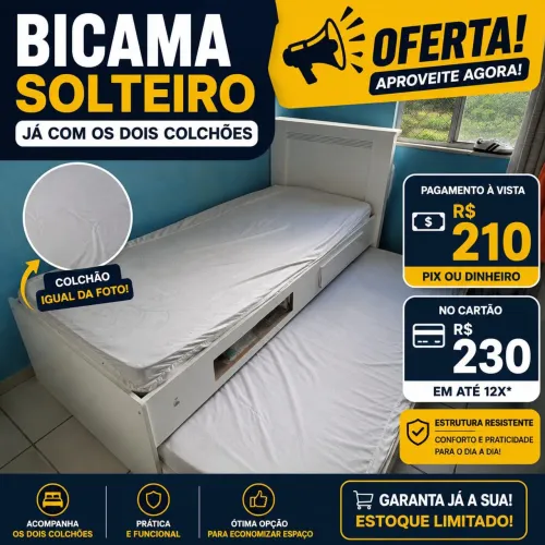 Bicama solteiro 