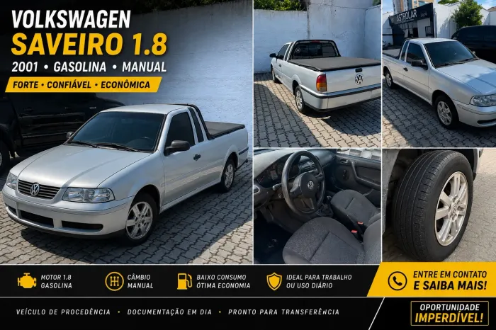 Volkswagen Saveiro FUN 1.8 99cv/ City E S.surf 1.6 2001