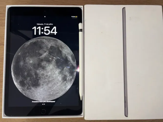 Apple Ipad De 10.2 Wi-fi 32gb Cinza-espacial (8a Geração) + Apple pencil (Usado)