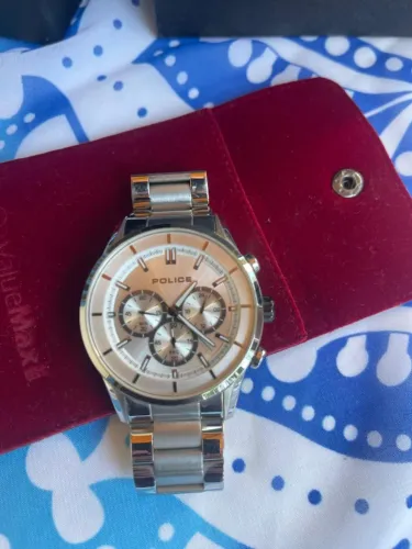 Relógio Police Masculino Cronógrafo em Aço Inoxidável | Original | Ótimo Estado