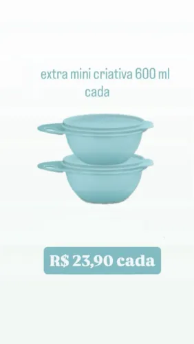 Tupperware Extra Mini Criativo 600ml