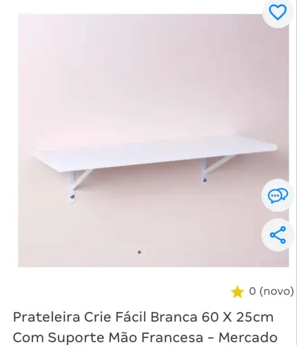 Prateleira de madeira
