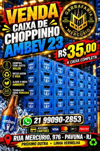 Vendo caixa completa choppinho