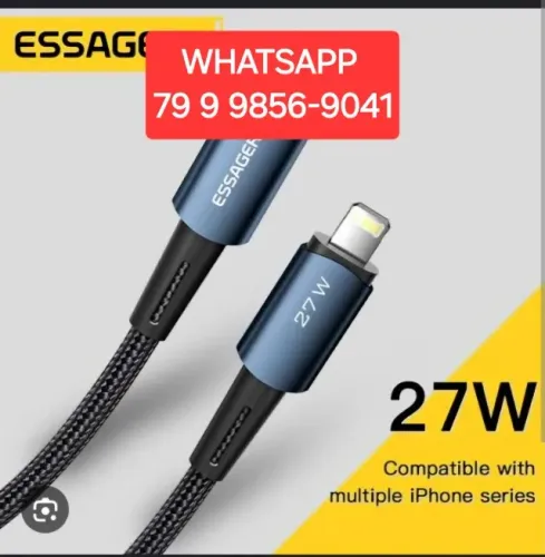 Cabo De Iphone Carregador Original - Tipo type C xiaomi samsung motorola + USB C turbo