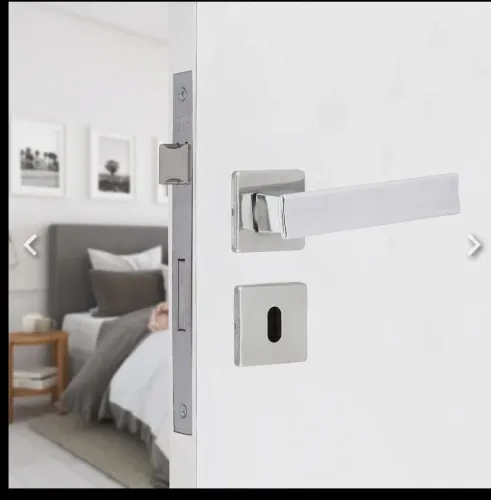 Fechadura papaiz porta interna cromada(nova)