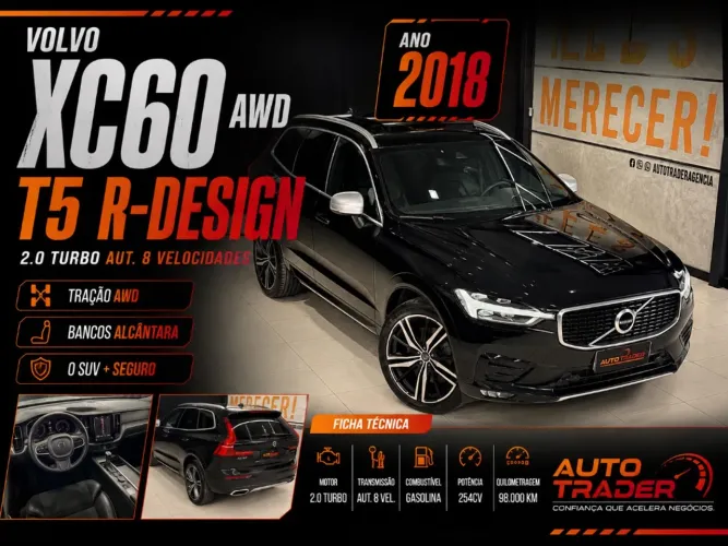 Volvo XC 60 T-5 R-design 2.0 AWD 5P 2018