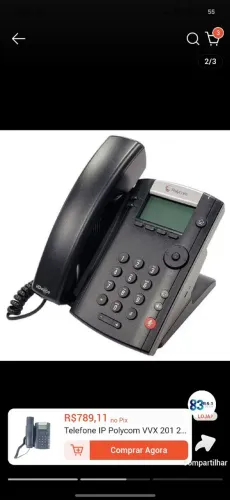 Telefone IP Polycom VVX 201
