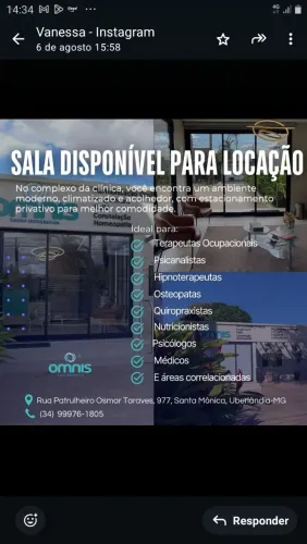 Salas para locação