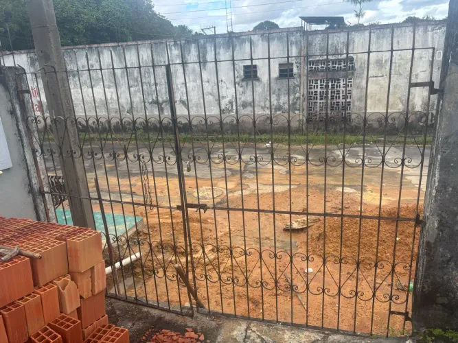 Portão e grades de ferro