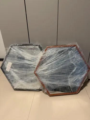 espelho hexagonal - NOVO