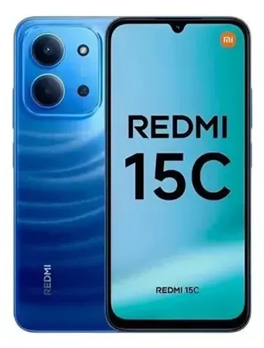 Xiaomi Redmi 15C Lançamento 2025 4G 256GB 8GB RAM Azul, Helio G81, Câmera 50MP, IP64