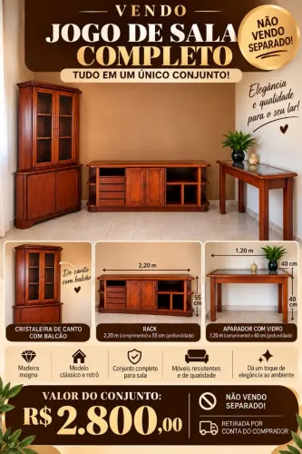 Móveis rústicos madeira mogno